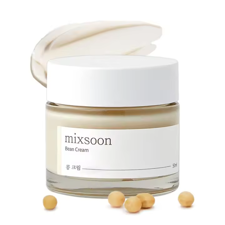 Mixsoon Bean Crema facial hidratante intensiva Piel suave y nutrita, cuidado de poros y sebo Cuidado de la piel coreano para piel de vidrio - Antiadherente - 1