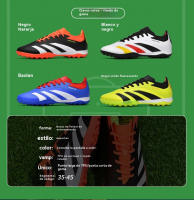 Zapatos de fútbol del mismo estilo para hombres y mujeres, AG, TF, adecuados para césped artificial, esenciales para entrenamiento y competición, diseño transpirable antideslizante - details 4