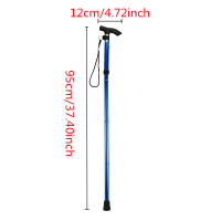 Bastón ligero plegable con punta de goma, accesorios de altura ajustable - details 1