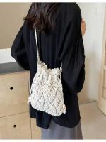 Mochila de Playa de Paja Tejida a Mano de Leten Estilo Occidental Versátil Alta Gama Lusso - details 4