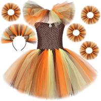 Vestido tutú elegante de animales de Halloween para niñas, disfraz de Cosplay para niños, fiesta de cumpleaños, Carnaval - details 1