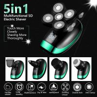 Afeitadora Eléctrica Recargable 5 en 1 para Hombres con Barba Máquina de Afeitar Resistente al Agua con Carga Rápida Uso Seco y Húmedo - details 2