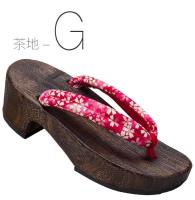 sh tradicional, zuecos Geta de madera, chanclas, sandalias al aire libre, anime japonés oriental floral, cosplay, paulownia mujer - details 7