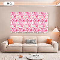 Panel de Pared de Flores Artificiales 3D 15pcs Rosas Falsas para Bodas, Despedidas de Soltera, Decoración al Aire Libre - details 2