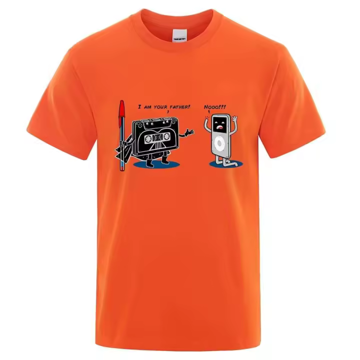 Camiseta de verano estilo hip-hop para hombre con reproductor de música. - 1