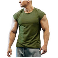 Camisetas de Manga Corta Ajustadas para Hombre Ropa de Fitness Musculosa para Adolescentes - details 0