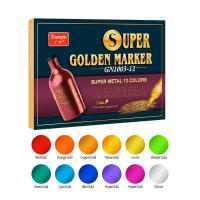 12/18 Farben, lebendige Farben, Acrylfarben-Marker – Metallic-Glitzer-Kunst-Glitzerstifte für vielseitiges Basteln auf Sammelalbum, Felsen - details 6