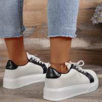 Zapatos deportivos con cordones a la moda para mujer, zapatos planos informales para exteriores - details 7