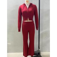 Conjunto de dos piezas de moda para mujer, Top con capucha, pantalones informales, ajustados, primavera - details 42