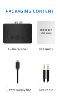 VAORLO-receptor de Audio con Bluetooth 5,3, adaptador inalámbrico de música estéreo HIFI, compatible con u-disk Play, 3,5mm, AUX, RCA, USB, Kit de altavoz para coche - details 12