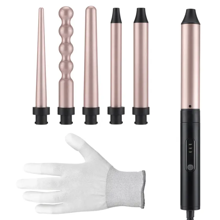 Hierro de Ondas Rápido de 30s Automático Calentamiento 6 en 1 Para el Cuidado del Cabello - 1