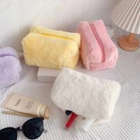 Bolsa de Cosméticos de Colores Sólidos Grande con Cierre de Cremallera - details 1