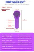 radiofrecuencia facial Masaje de vibración de limpieza eléctrica, eliminación de poros de cabeza negra, limpieza, belleza, cepillo facial, leche facial de silicona masajeador Cepillo facial eléctrico - details 4