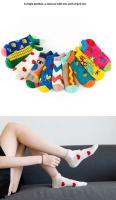 Calcetines náuticos de corte bajo para mujer, medias transpirables de dibujos animados, moda fresca, verano y otoño - details 6