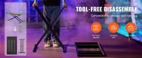 SucceBuy Soporte de mesa para DJ, (32-43) x 18 Soporte ajustable para computadora portátil y controlador de DJ, Escritorio portátil liviano para DJ con marco plegable de doble X, perfecto para mezcladores de audio y teclados - details 3