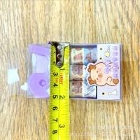 Juego de cintas Washi de la serie Capybara, pegatinas de papel de papelería japonesa, álbum de recortes, Adhesivo de dibujos animados, regalo de cumpleaños, 9 unids/set - details 5