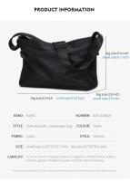 Bolso de hombro Simple para hombre, mochila cruzada pequeña, versión coreana, bolso cruzado informal de gran capacidad, bandolera - details 8
