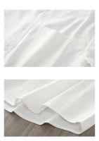 Camisa blanca de manga corta informal de verano para hombre, 100% algodón puro para hombre, talla grande - details 5