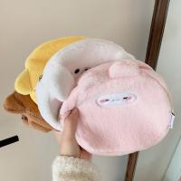 Bolsa de cosméticos de animales de dibujos animados para mujer, bolsa de almacenamiento de labios portátil, organizador de artículos de tocador de gran capacidad de felpa - details 6