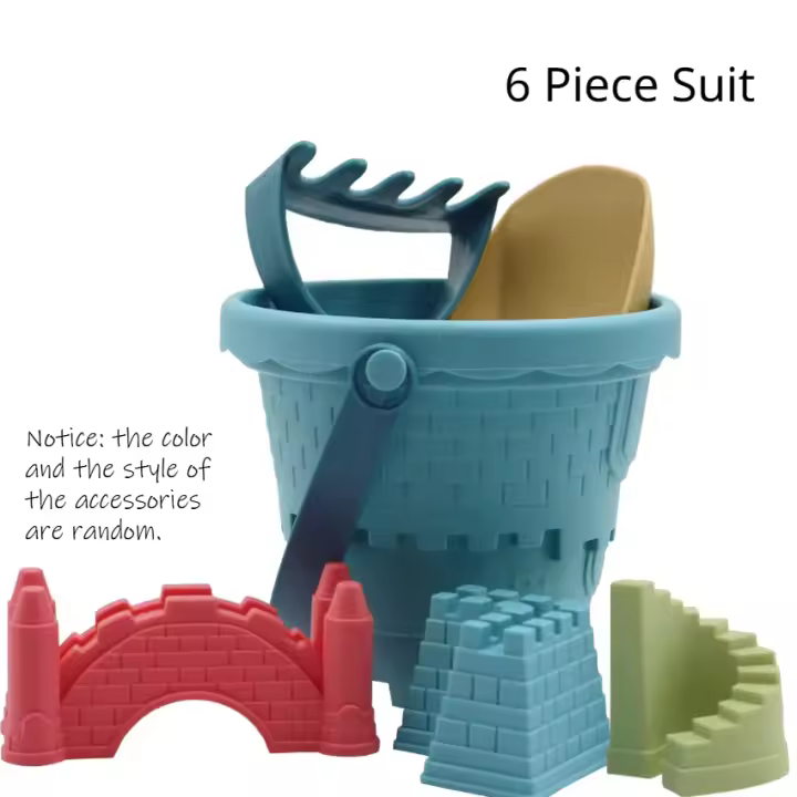 Juego de Excavación de Arena de Castillo para Niños Juguete de Verano para el Mar - 1
