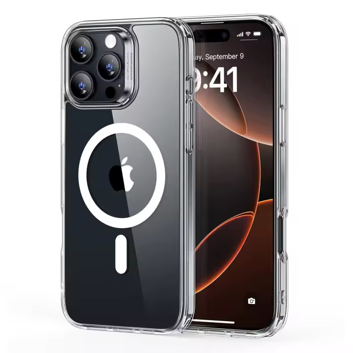Funda Magnética para iPhone 16, Compatible con MagSafe, Protección de Grado Militar a Prueba de Golpes,Transparente,para iphone 16 pro ma - 1