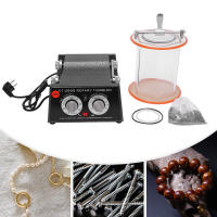 Pulidor de Banco de joyería KT-2000, Kit de máquina pulidora de joyas, 220V, 60W, 1-5 velocidades ajustables, negro, aluminio naranja, cobre - details 2