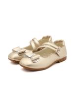 Zapatos de cuero para niñas, zapatillas planas de princesa con pajarita, zapatos de flores para niñas, zapatos planos informales para niños, zapatos de tacón bajo para baile y boda, suaves - details 13