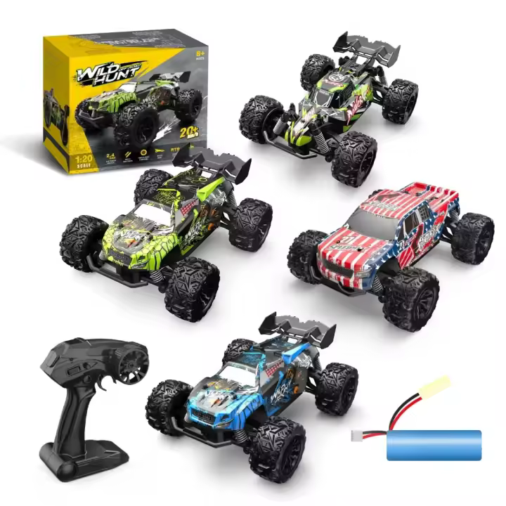 Camión Monstruo RC de Control Remoto Velocidad Alta, Antideslizamiento, Absorción de Choques, 20km/h Juguete de Coche RC Ideal para Niños - 1