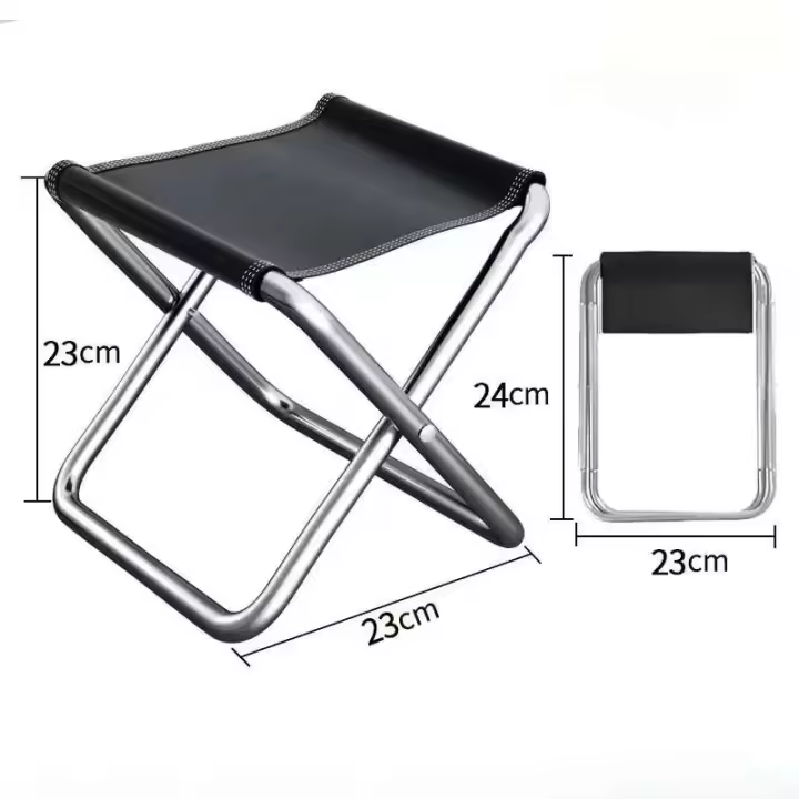 Silla plegable portátil para exteriores, banco de guerra, banco de pesca, VIE, camping, taburete de caballo de ocio ultraligero - 1