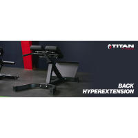 Titan Fiess Roman Chair Back Extension hine, Banco de hiperextensión, Acolchado suave y duradero, Plataforma antideslizante, Altura ajustable, - details 0