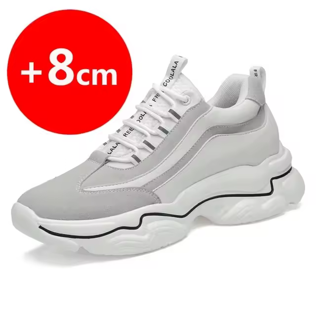 Zapatos de elevación para hombre, plantillas deportivas con aumento de altura de 10cm, 8CM, - 1