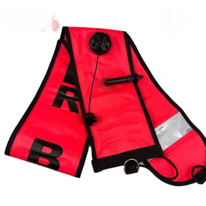 Marcador de superficie de buceo, boya SMB DE SEGURIDAD subacuática profesional de alta calidad, 15CM x 150CM - 1