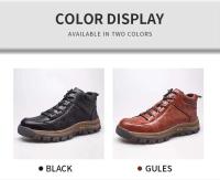 Botas de Seguridad Ligeras y Transpirables para Hombres Cómodas, Suaves, Impermeables de Cuero - details 15