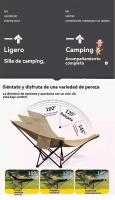 Silla reclinable jardin terraza camping plegable multifunción al aire libre playa Portátil - details 2