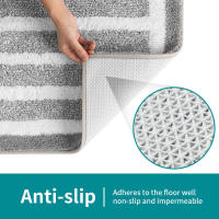 Ropa de baño antideslizante para baño, ducha de microfibra suave, 40x60 cm - details 7