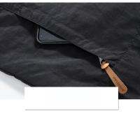Chaqueta con Capucha Sólida Resistente al Viento Moda Casual para Hombres - details 7