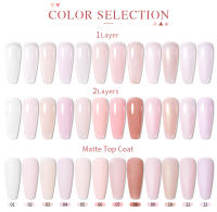 BOZLIN-Kit de Gel semipermanente UV LED para uñas, barniz para manicura, 12 piezas, Color rosa transparente - details 2