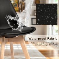 Paquete de 4 Sillas de Comedor, Diseño Clásico, Vintage, Nórdico, Sillas para Comedor, Cocina, Salón, Negro - details 5