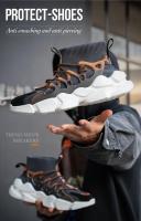 Zapatos de trabajo seguros y desechables con punta de acero, transpirables para deportes al aire libre, zapatillas de deporte, botas de construcción - details 2