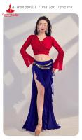 Baile de tres mujeres, blusas y faldas de gasa de manga larga, trajes de danza del vientre oriental para niñas - details 13