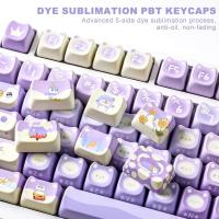 YUNZII Penguin MAO Profile Keycap Set, 143 Full Keys Dye Sub Custom Cute Shaped Keycaps for MX Switches nical Keyboards - details 4