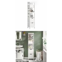 Carro Utilitario con 2 Estantes y 2 Bandejas Mueble Auxiliar de Ruedas para Baño, Cocina - details 18