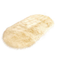Decoración creativa para el hogar: cojín de alfombra similar a la lana para sofá de sala de estar, almohadilla antifrío para pies para dormitorio, almohadilla antideslizante para baño, duradera y resistente a las manchas en estilo europeo - details 3