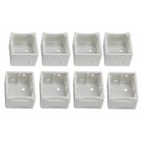 Soportes para persianas de 1 pulgada Soporte de montaje de caja de perfil blanco Soporte para riel de persianas para ventanas (8) - details 0