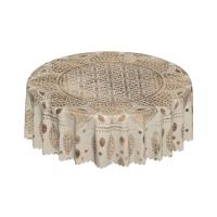 Mantel circular mandala, flor de loto de la vida, impermeable, resistente al aceite, 60 pulgadas, forma geométrica sagrada - details 102