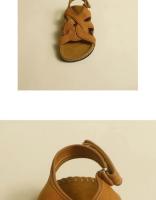 Sandalias Planas de Verano 2025 para Mujer Plataforma de Velcro Estilo Romano Cruzado - details 3