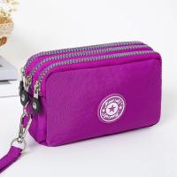 Bolsa de Teléfono Móvil de Estilo Corto para Mujer Bolso de Maquillaje de Moda con Cierre de Cremallera de Tres Capas - details 7