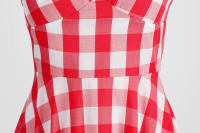 Vestido de fiesta para mujer, con cinturón de cuello colgante rosa, vintage - details 12