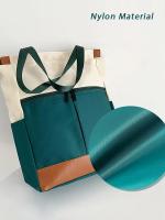 Mochila para ordenador portátil para mujer, bolso de mano de nailon con múltiples compartimentos para oficina, viajes, escuela - details 5
