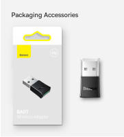 Baseus-Adaptador USB 5,3, Adaptador con Bluetooth, Dongle para PC, portátil, altavoz, receptor inalámbrico de Audio - details 14